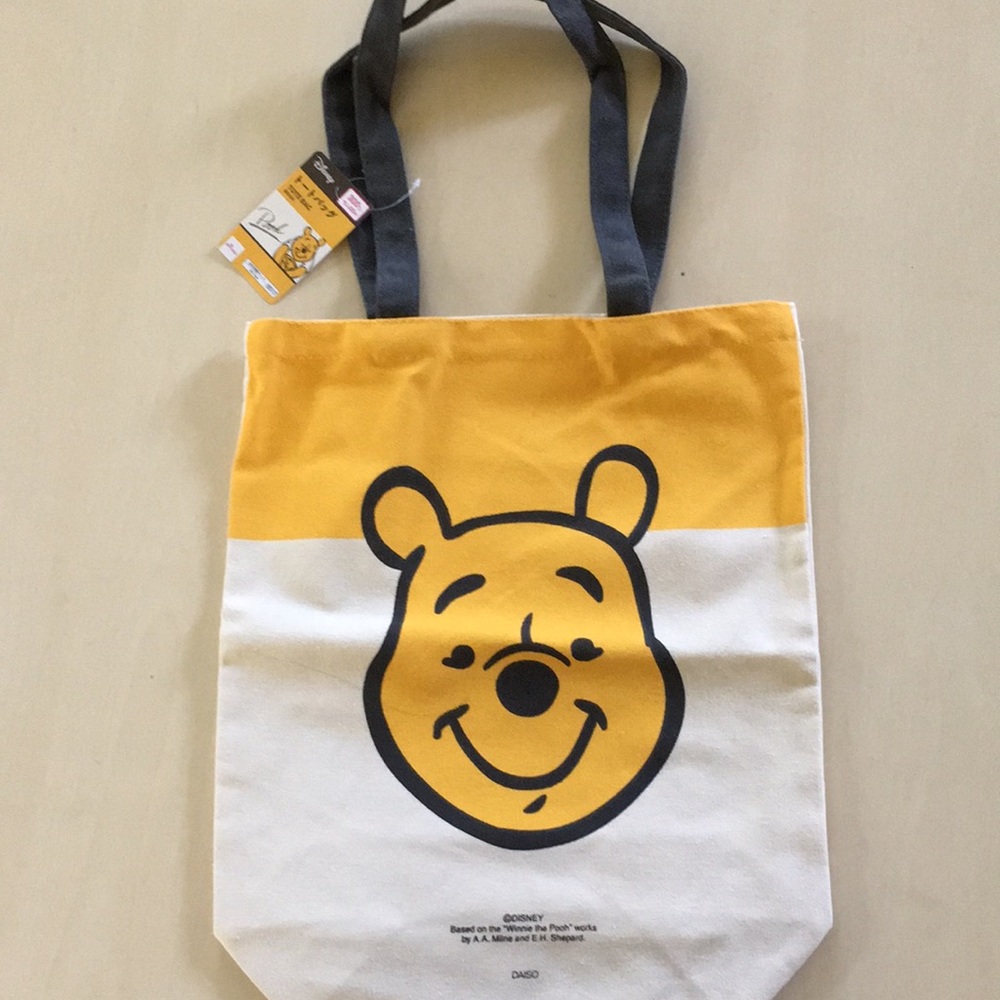 NEW Disney Winnie The Pooh Canvas Tote Bag